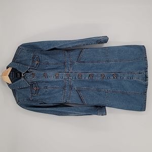 Gap Long Button Down Denim Jacket/Dress